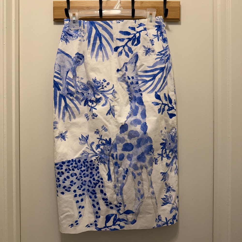 NWT Tuckernuck x LouLou Baker Painted Safari Willa Midi Skirt